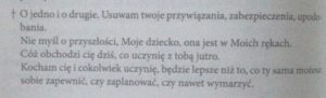 A. Lemczewska; Świadectwo A. Lemczewska; Świadectwo