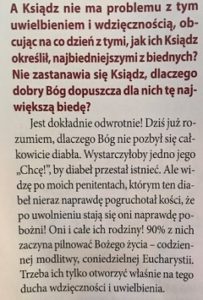 Wywiad z egzorcystą ks. Zbigniewem Baranem; „Któż jak Bóg”. Wywiad z egzorcystą ks. Zbigniewem Baranem; „Któż jak Bóg”.